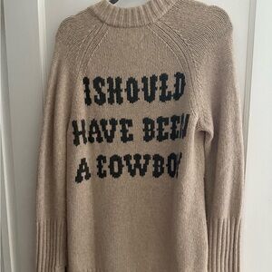 Cozy V-Neck Tan Sweater Zadig & Voltaire